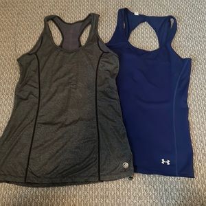 Bundle of 2 athletic racer back tanks